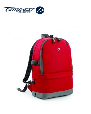 Tempest Sports Red/Grey Backpack